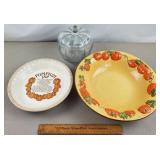 Pumpkin Pie Plate, Candy Dish, & Bowl