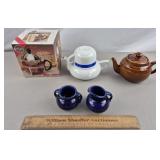 Tea Brewer, Toscany Teapot, Creamer/Sugar