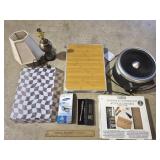 Heater, Lamp, Small Side Table & Assorted