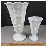 Westmoreland Milk Glass Vases Up to 9 & 1/4' H