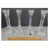4ct Crystal Glass Candle Holders