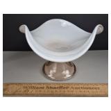 Art Glass Compote 6' H