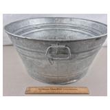 Galvanized Metal Wash Tub 23' W