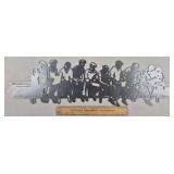 Die Cut Steel Lunch Atop a Skyscraper