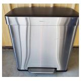 Qualiazero Stainless Garbage Can 23 & 1/2' H