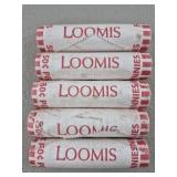 5 Rolls 2021 D Pennies Uncirculated