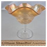 Fenton Carnival Glass Blackberry Bramble Compote