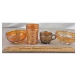 Dugan Storks & Rushes Carnival Glass Lot