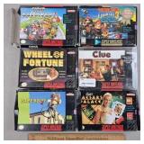Super Nintendo Games w/ Boxes