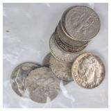 10ct Roosevelt Silver Dimes