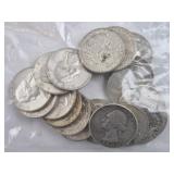 20ct Washington Silver Quarters