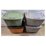 4ct Plastic Totes