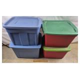 4ct Plastic Totes