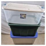 3ct Plastic Totes