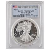 2017 S American Silver Eagle PCGS PR69DCAM