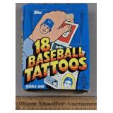 1986 Topps Baseball Tattoos 34 Packs