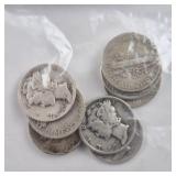 10ct Mercury Silver Dimes