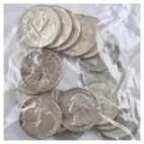 20ct Washington Silver Quarters