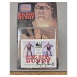 King Kong Bundy Signed Wrestling Action Figure