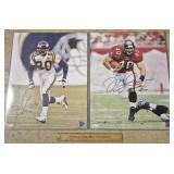 Mike Alstott & Chris Carter Signed Photos