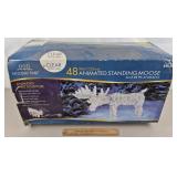 48" Animated Standing Moose Christmas