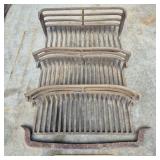 Fireplace Cast Iron Grates - 1 Cracked