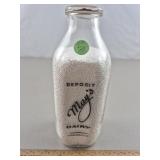 Mays Dairy Mil Bottle Elmira Heights NY