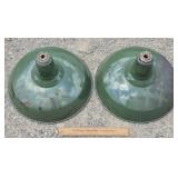 Vintage Porcelain Light Shades 16" W