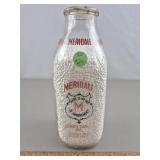 Meridale Jersey Milk Bottle Oneonta NY