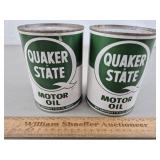 2ct Quaker State Oil Cans Full