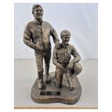 Bobby & Davey Allison Racing Statue 12 & 3/4" H