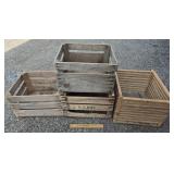 Vintage Wooden Crates