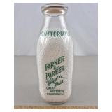 Farner & Parker Milk Bottle Gowanda NY