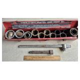 3/4" Breaker Bar, Extension, Sockets