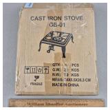 Single Burner Cast Iron Stove - Unused