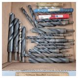 Assorted Drill Bits 19/32 - 1 & 3/16"