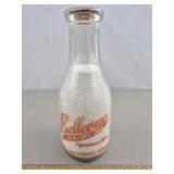Bellvue Dairy Milk Bottle Syracuse NY