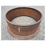 Steel Rim Fire Pit 22" W