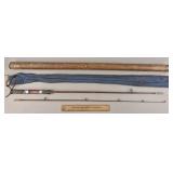 Vintage Bamboo Fishing Rod w/ Case