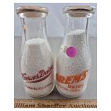 CT Milk Bottles Norwalk, Wilton, Keelers, Orems