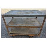 Rolling Metal Table