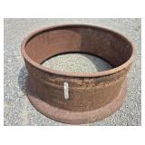 Steel Rim Fire Pit 22" W