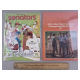 1971 Baseball Programs Senators League Champs