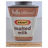 Vintage 5 Pound Kraft Malted Milk Tin