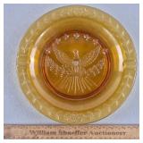 LE Smith Glass Cigar Ashtray American Eagle