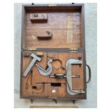 Vintage Gauges w/ Wooden Case Federal