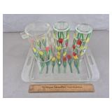 Vintage Plastic Drink Set