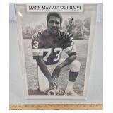 Mark Mary Signed Football Photo - No COA