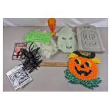 Halloween Decor Lot w/ Melted Plastic Popcorn