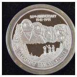 Mount Rushmore 2oz Silver Round